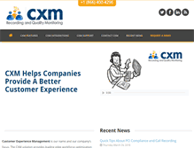 Tablet Screenshot of cxmrecord.com